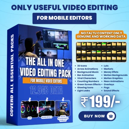 All in One Video Editing Pack for Mobile Editors